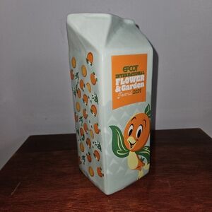 Disney Orange Bird Stoneware Juice Container